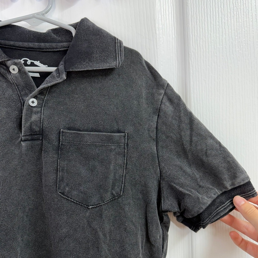 NEW Art Class dark gray collared 100% cotton unisex short sleeve polo shirt S - Picture 2 of 7